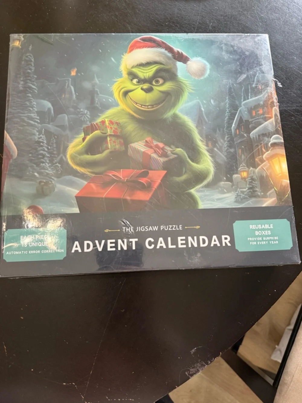 Advent Calendar with Grinch Character Design. NEW